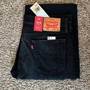 Mens black Levi jeans (514)